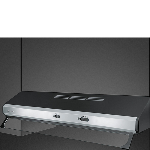 Cappa Smeg KSEC81XE3 UNIVERSALE Con Frontalino a Vista Inox e Nero