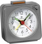 Lowell - Sveglia Lowell JA7051S JUSTAMINUTE Con funzione snooze Silver
