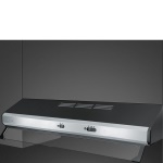 SMEG - Cappa Smeg KSEC81XE3 UNIVERSALE Con Frontalino a Vista Inox e Nero