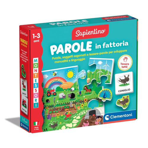 Gioco educativo Clementoni 16864 SAPIENTINO BABY MONTESSORI Parole in 