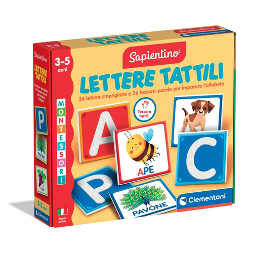 Gioco educativo Clementoni 16855 SAPIENTINO BABY MONTESSORI Lettere Ta