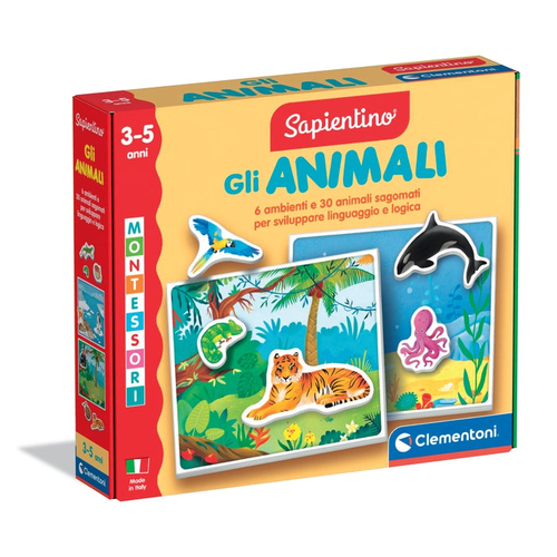 Gioco educativo Clementoni 16867 SAPIENTINO BABY MONTESSORI Gli Animal