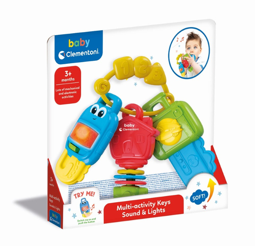 Prime attività Clementoni 17914 BABY Multi-activity Keys Suoni e luci