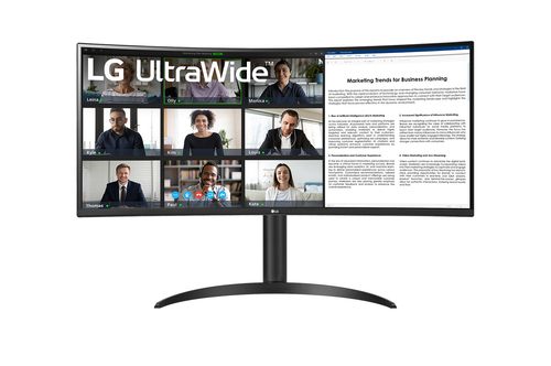 Monitor Lg 34BR55QC B AEU ULTRAWIDE WQHD Curvo Black