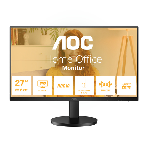 Monitor Aoc U27B3AF BASIC UHD Black Black