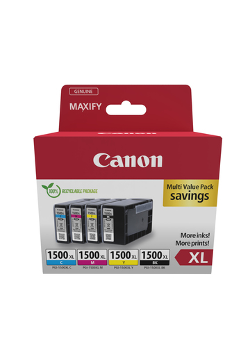 Set cartucce stampante Canon 9182B010 PGI 1500XL Multipack