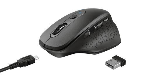Mouse Trust 23812 Ozaa Rechargeable Black