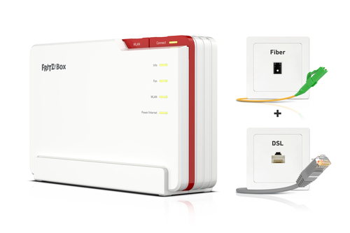 Modem router Fritz! 20003043 BOX 5690 Pro White e Red