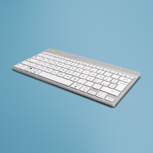 Tastiera computer R go Tools RGOCOITWLWH BREAK Compact Wireless White