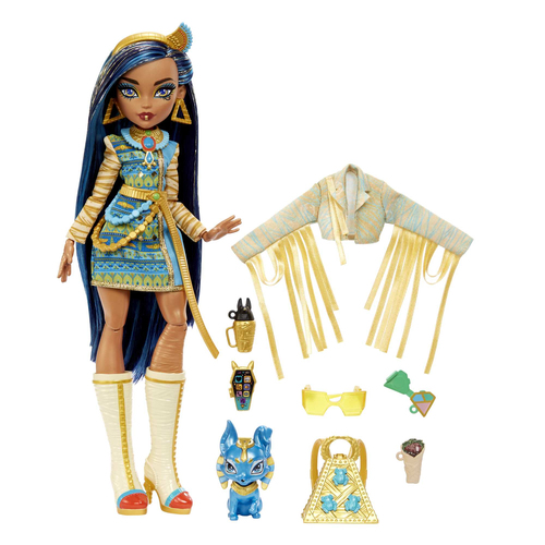 Bambola Mattel HPD53 MONSTER HIGH Snodata con cucciolo Assortito