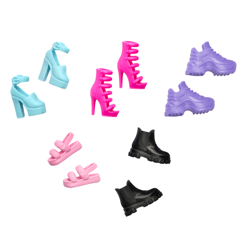 Scarpe Fashion bambola 5 paia Mattel HWV71 BARBIE Assortito