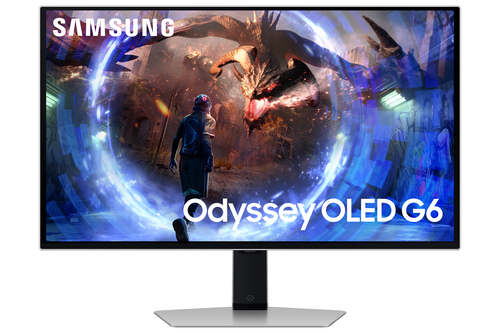 Monitor Samsung LS27DG600SUXEN ODYSSEY OLED G6 QHD Pivot Silver e Blac