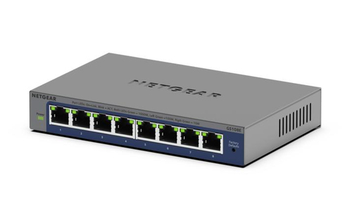 Switch di rete Netgear GS108E 400EUS PROSAFE Gigabit Plus Grey e Blue