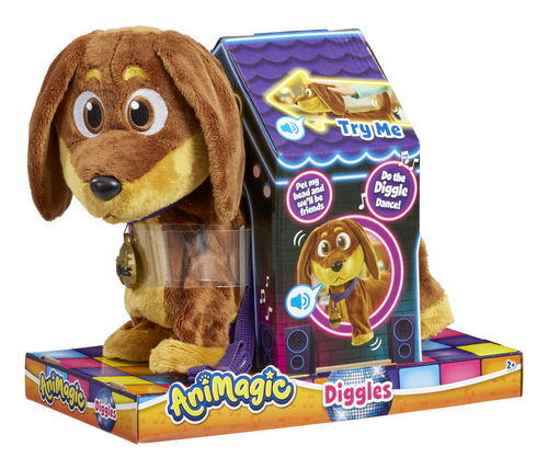 Animale Interattivo Goliath 923207 006 ANIMAGIC Waggles Doggy Diggles