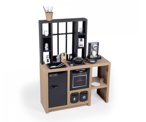 Cucina giocattolo Smoby 7600312600 Loft con accessori Marrone e Nero