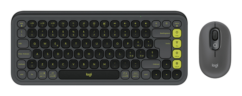 Tastiera e mouse Logitech 920 013115 POP Icon Combo Graphite e Green