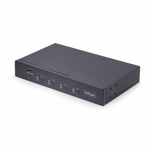 Kvm switch Startech.Com P4A20132 KM SWITCH 4 PC Black