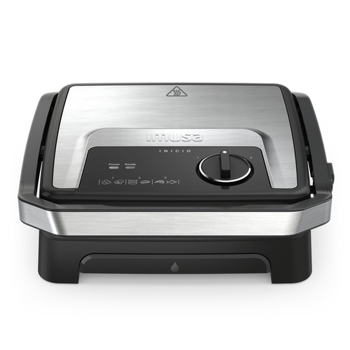 Bistecchiera elettrica Moulinex GI272D10 INICIO Adjust 2in1 Silver e B