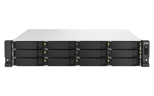 NAS Qnap TS H1887XU RP E2334 16G TS SERIES 18 Bay Black e Silver