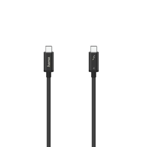 Cavo USB C Hama 00200659 Thunderbolt 4 8K Black