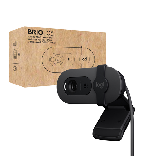 Webcam Logitech 960 001592 BRIO 105 Black