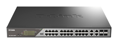 Switch di rete D Link DSS 200G 28MPP SURVEILLANCE Black