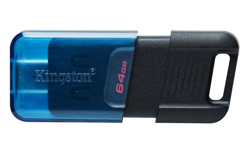Chiavetta USB Kingston DT80M 64GB DATATRAVELER 80 M Black e Blue