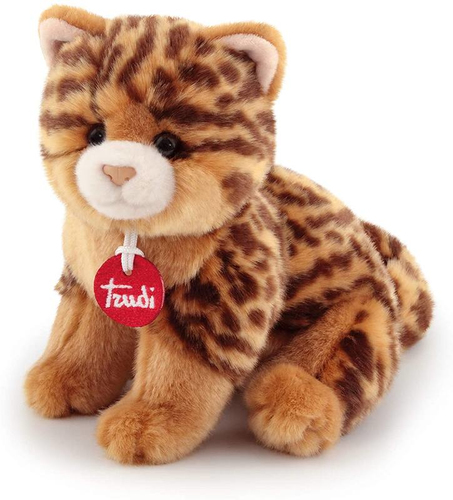 Peluche Trudi 21041 CLASSIC Gatto Brad Animalier Marrone e Ocra