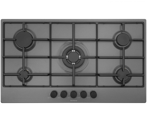 Piano cottura gas Schock STS95543 SILVER PC90 AV Asphalt