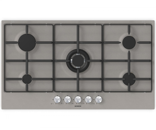 Piano cottura gas Schock STS95542 SILVER PC90 AV Tortora