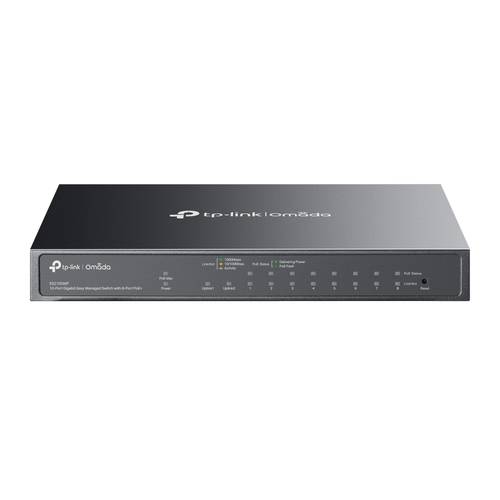 Switch di rete Tp Link ES210GMP OMADA Easy Managed Black