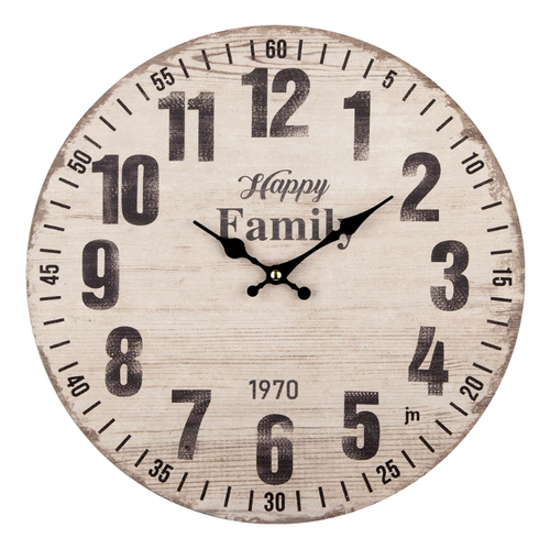 Orologio da parete Lowell 21563 JUSTAMINUTE Happy Family Multicolor