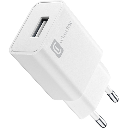 Caricabatterie Cellular Line ACHUSB12WSMLW 12W White