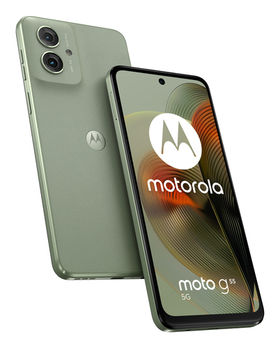 Smartphone Motorola 786624 MOTO G55 Tim Smoky green