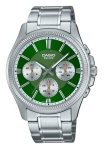 CASIO - Orologio Casio MTP 1375PD 3AVEF Silver e Green