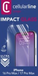CELLULAR LINE - Pellicola protettiva Cellular Line TEMPGLASSIPH16PRM IPHONE IMPACT GLA