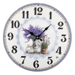 Lowell - Orologio da parete Lowell 21566 JUSTAMINUTE Lavanda Multicolor