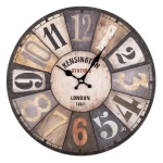 Lowell - Orologio da parete Lowell 21569 JUSTAMINUTE Kensington Station Multico