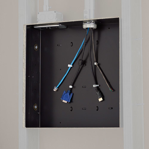 Copricavi Itb PAC526 CHIEF In Wall Storage Box Black