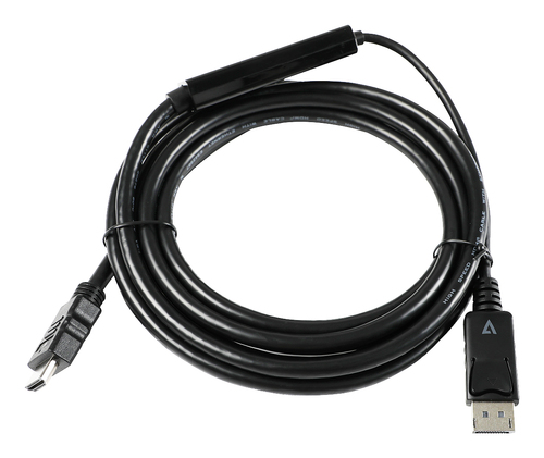 Cavo adattatore V7 V7DP14HDMI21 3M BLK DisplayPort to HDMI 4K Black
