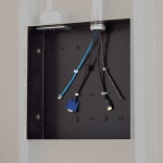 ITB - Copricavi Itb PAC526 CHIEF In Wall Storage Box Black