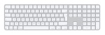 APPLE - Tastiera computer Apple MXK73T A MAGIC KEYBOARD Touch ID Silver e Whit