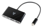 V7 - Hub USB V7 V7UC2A2CHUB BLK USB C Black