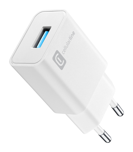 Caricabatterie Cellular Line ACHUSB18WSMLW 18W White