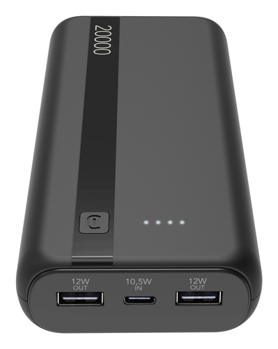 Power bank Cellular Line PBENTRY20000K Black