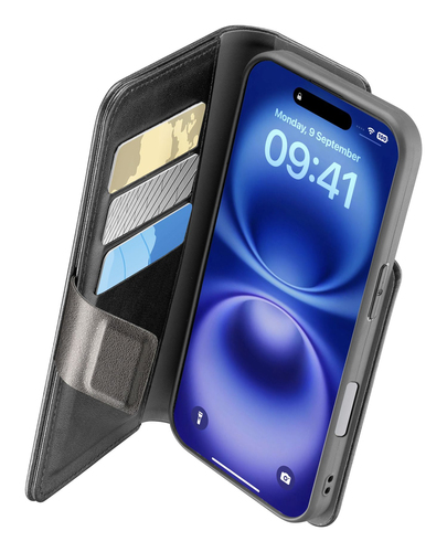Cover Cellular Line BOOKAG2IPH16K IPHONE BOOK AGENDA Black