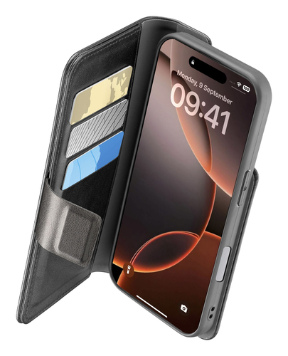 Cover Cellular Line BOOKAG2IPH16PRMK IPHONE BOOK AGENDA Black