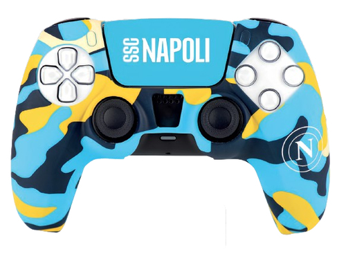 Cover gamepad Qubick COP50005 PLAYSTATION 5 Napoli Camo Azzurro