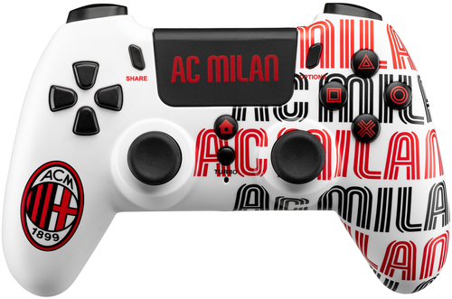 Gamepad Qubick COP40001 PLAYSTATION 4 AC Milan White e Red