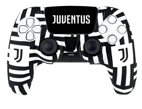 Cover gamepad Qubick COP50003 PLAYSTATION 5 Juventus Optical White e B
